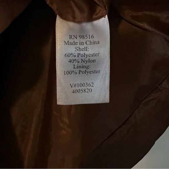Coldwater Creek Vest Brown Size Medium (10-12) Lightweight Lined Snap Front - Picture 6 of 7